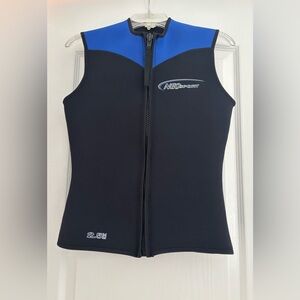 NeoSport Women's Blue and Black surf neoprene vest